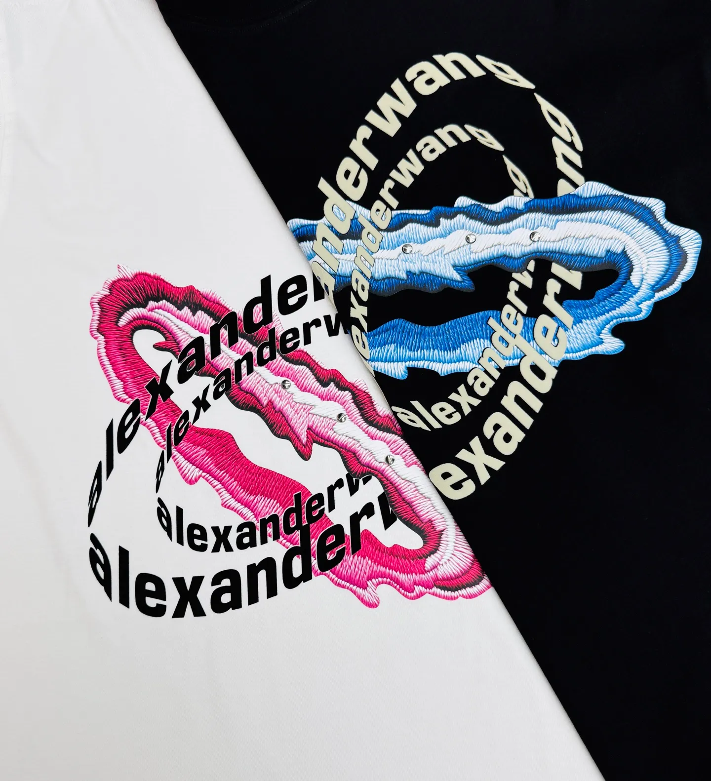 175 ⚜️Alexander Wang New Arrival T . Same Style❤️ g ， Pink + ， ！ ， ， ， Sneakers， ， ！ ！ ：Black. .White.Sizes：S-3XL ❗️（175/145 L）